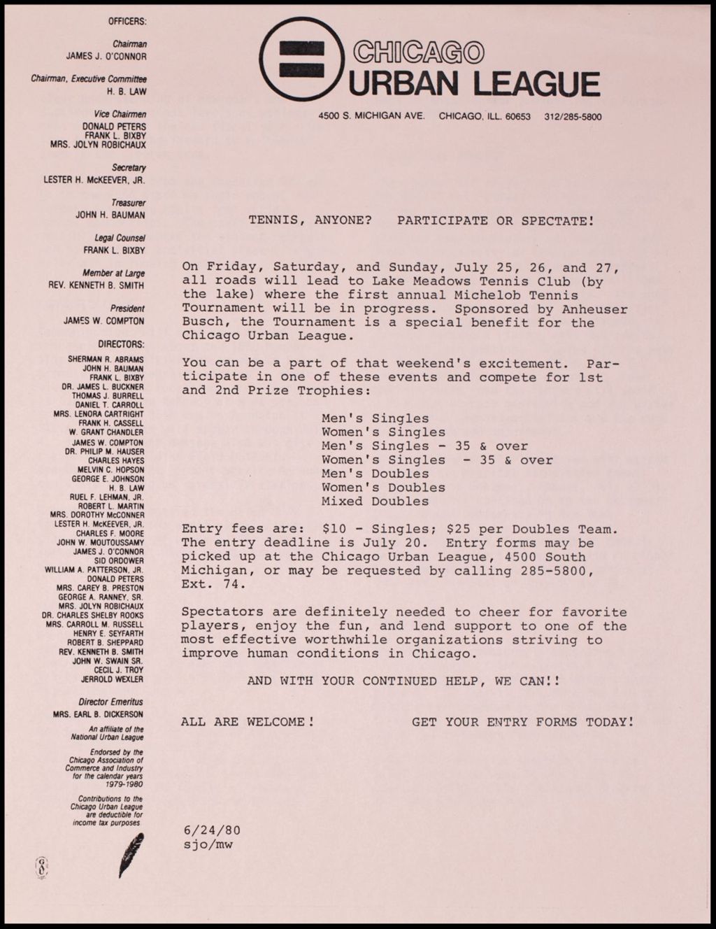 CUL Employee Newsletter "Just Between Us", 1980 (Folder IV-738)