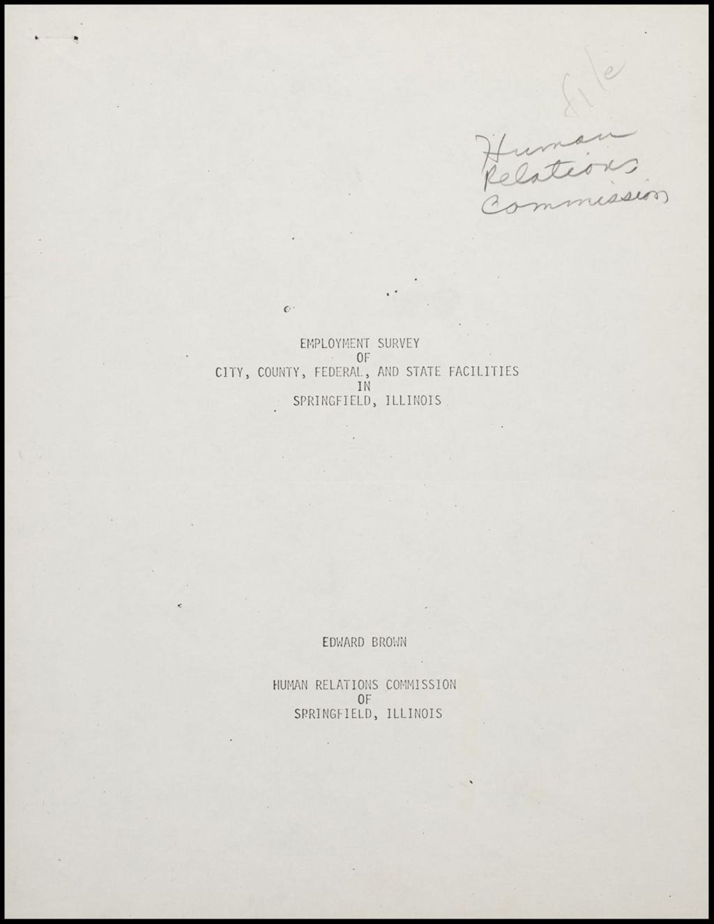 Human relations Committee, 1967-1968 (Folder IV-1050)