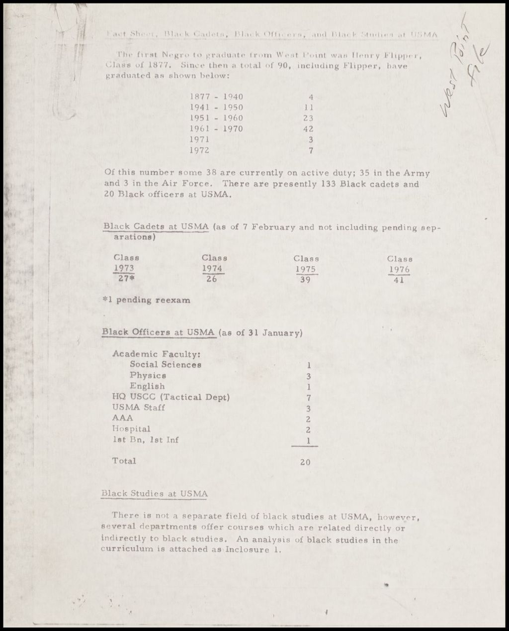 Miniature of West Point Bill Case, 1974 (Folder IV-1110)