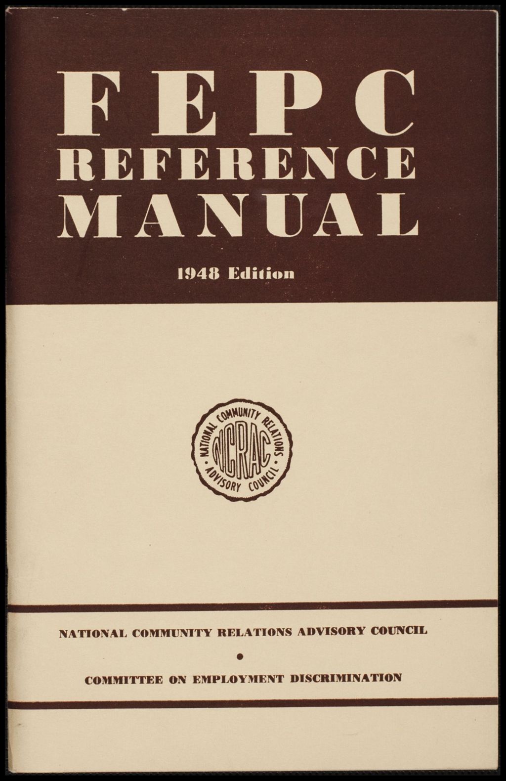 Miniature of Fair Employment Practices Committee, 1948 (Folder I-2812)