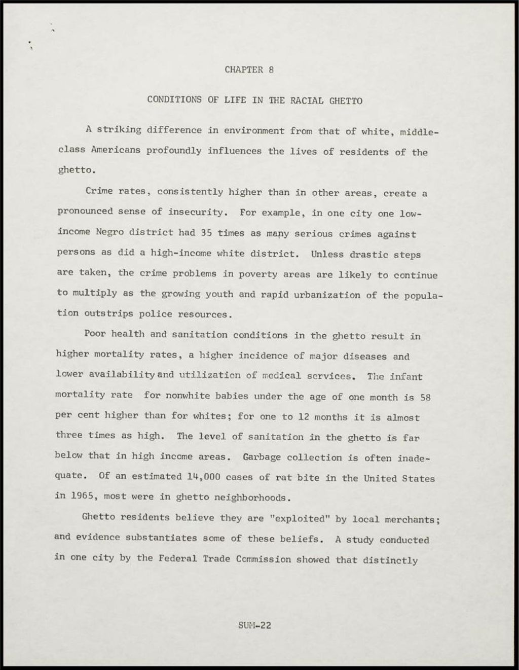 Report of the National Advisory Commission on Civil Disorders, 1968 (Folder III-2487)