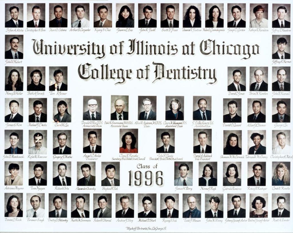 1996 graduating class, University of Illinois College of Dentistry
