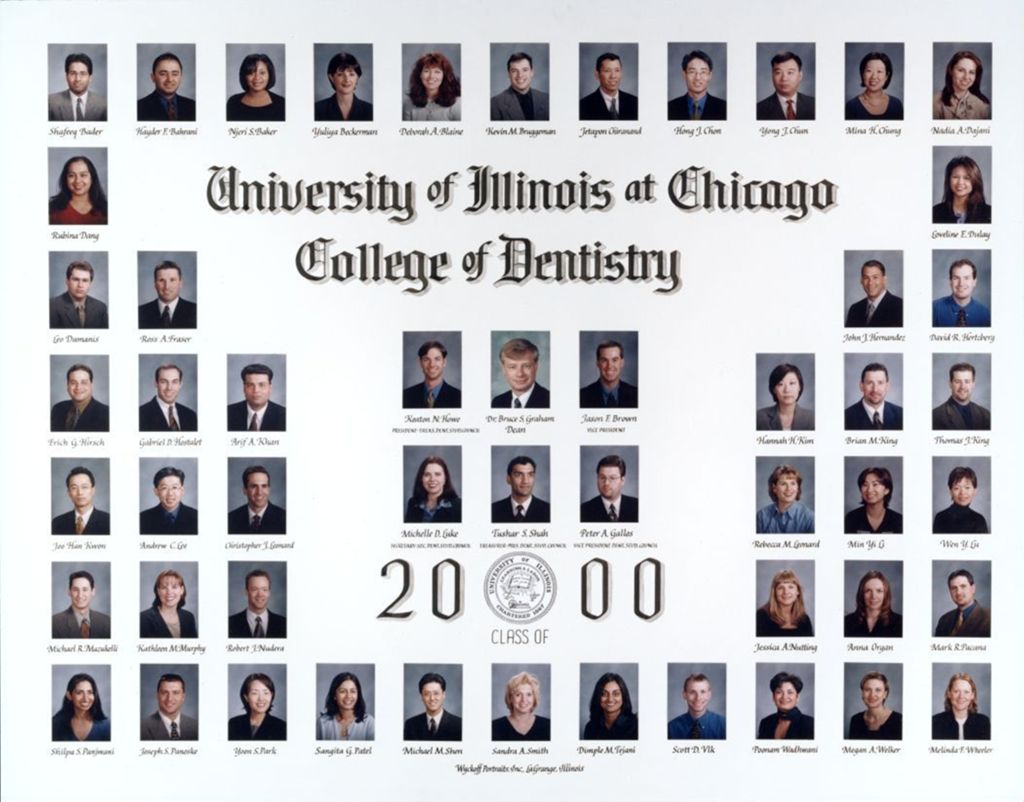 Miniature of 2000 graduating class, University of Illinois College of Dentistry