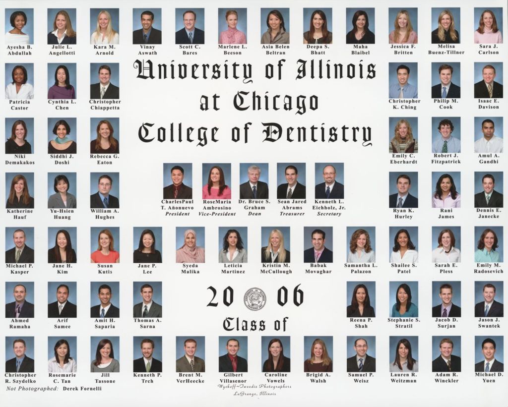 Miniature of 2006 graduating class, University of Illinois College of Dentistry