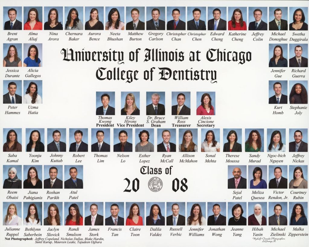 2008 graduating class, University of Illinois College of Dentistry