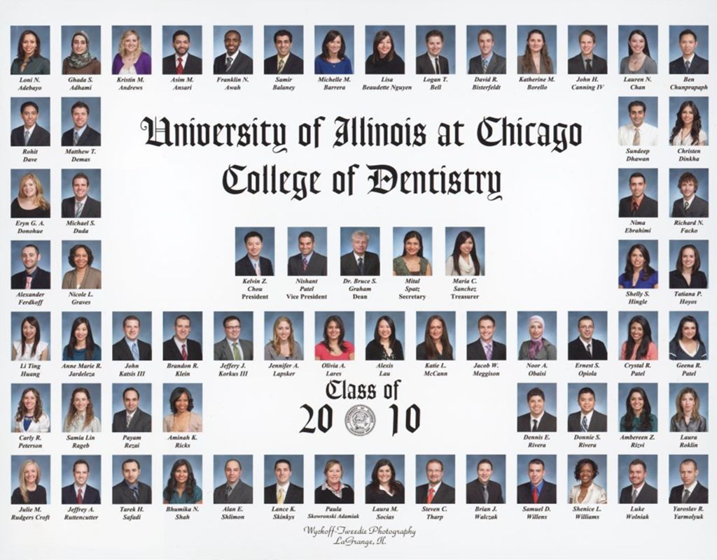 2010 graduating class, University of Illinois College of Dentistry