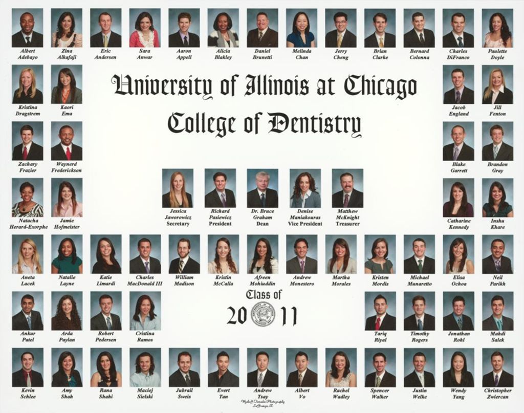 Miniature of 2011 graduating class, University of Illinois College of Dentistry
