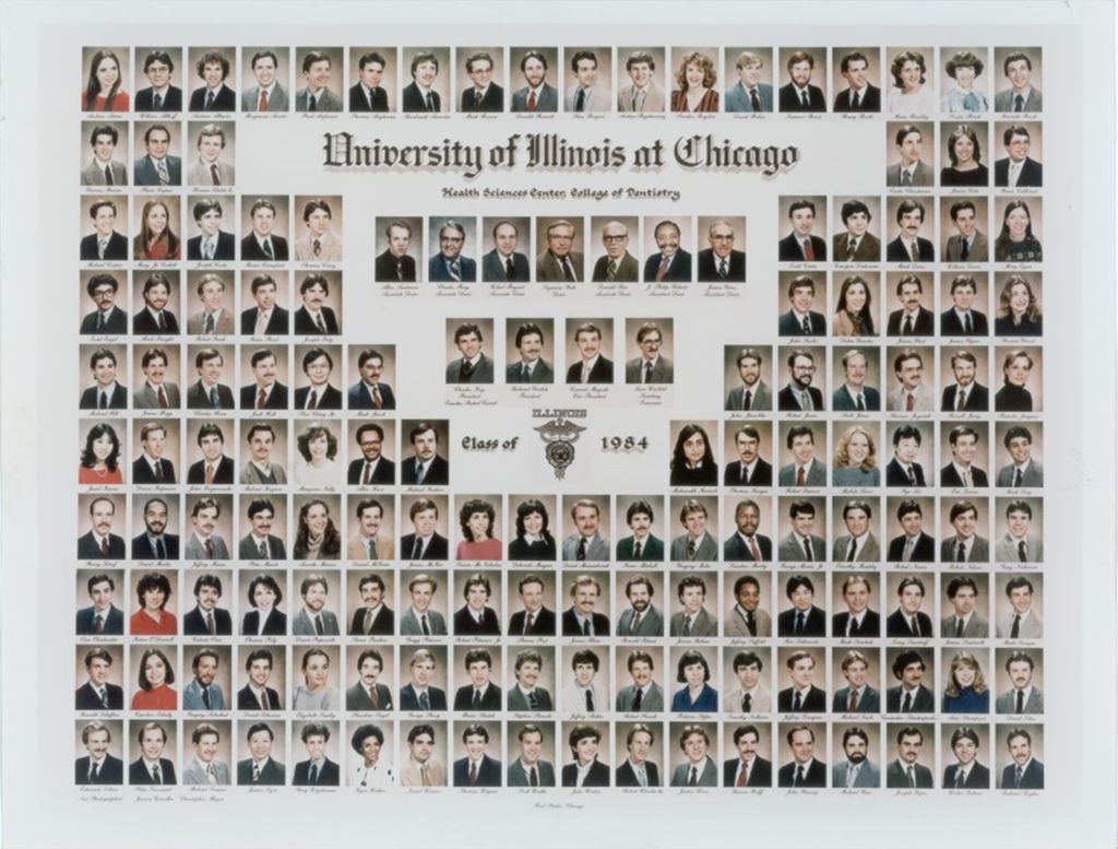 Miniature of 1984 graduating class, University of Illinois College of Dentistry