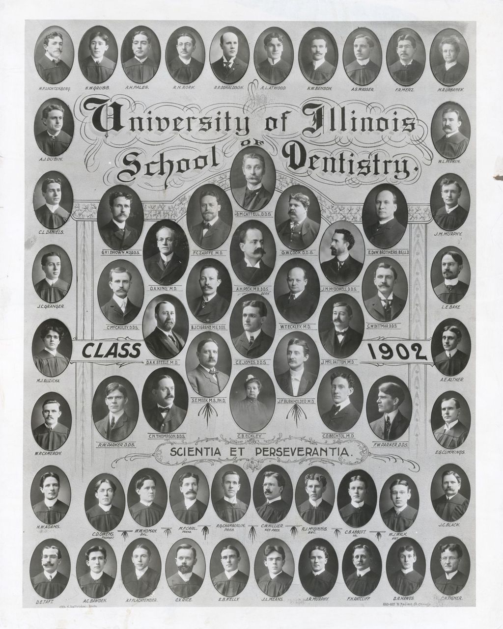 1902 graduating class, University of Illinois College of Dentistry