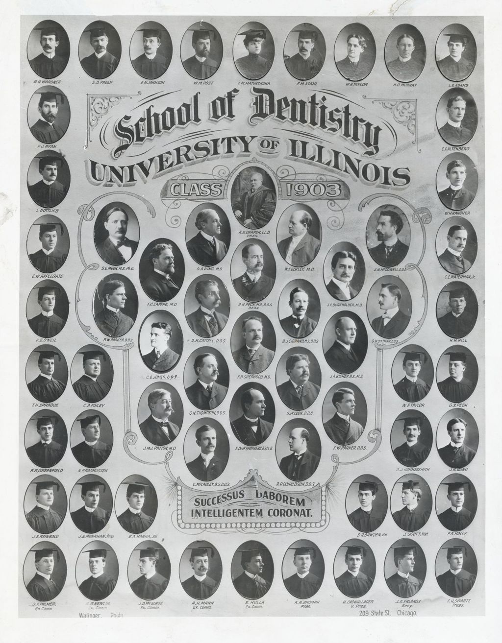 1903 graduating class, University of Illinois College of Dentistry