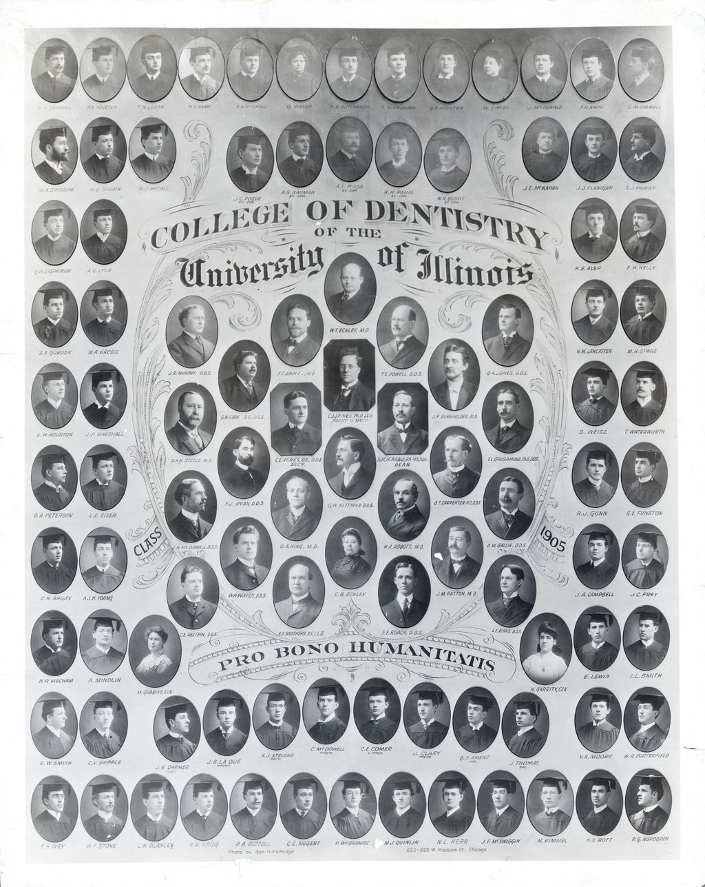 1905 graduating class, University of Illinois College of Dentistry