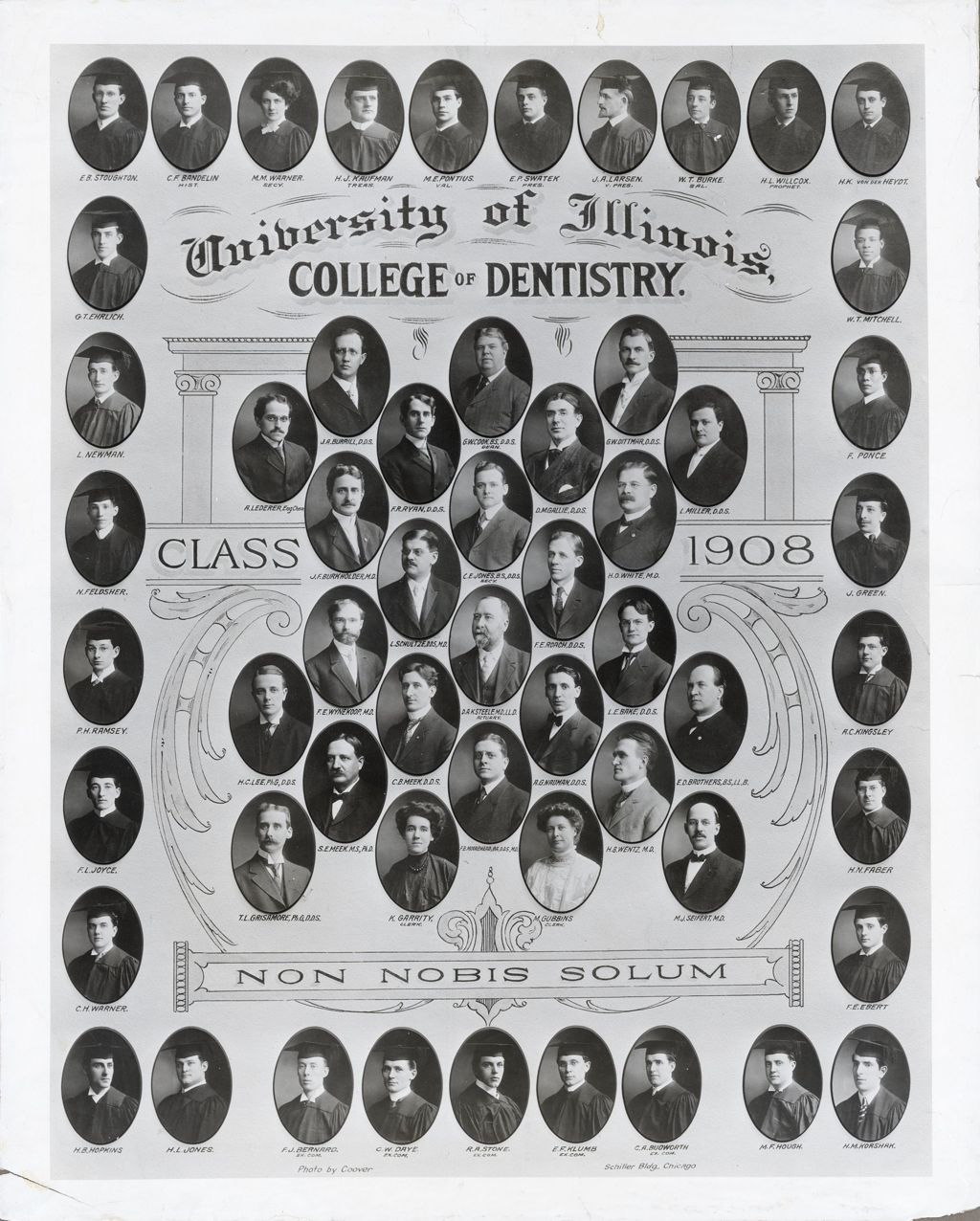 1908 graduating class, University of Illinois College of Dentistry