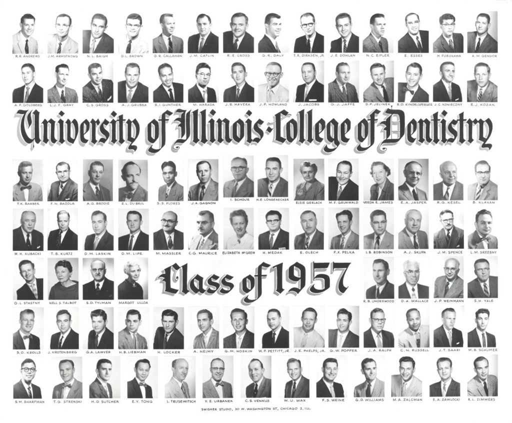 1957 graduating class, University of Illinois College of Dentistry