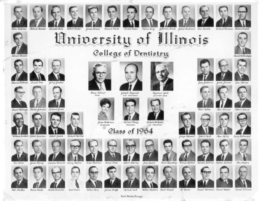 Miniature of 1964 graduating class, University of Illinois College of Dentistry