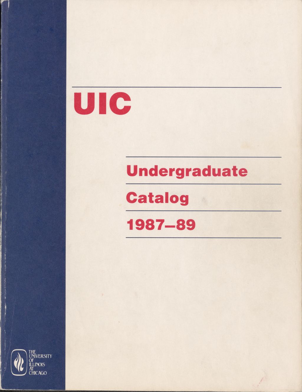 Miniature of Undergraduate Catalog, 1987-1989