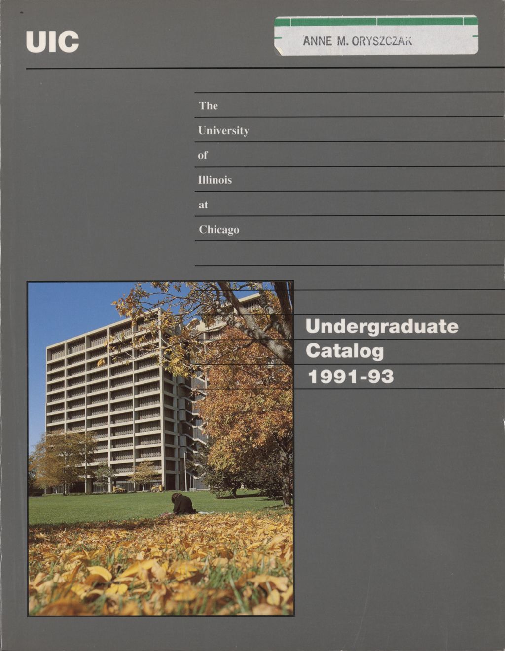 Miniature of Undergraduate Catalog, 1991-1993