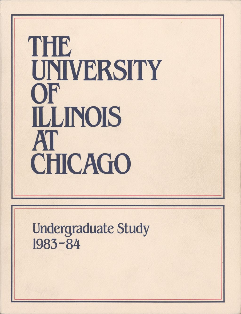 Undergraduate Catalog, 1983-1984